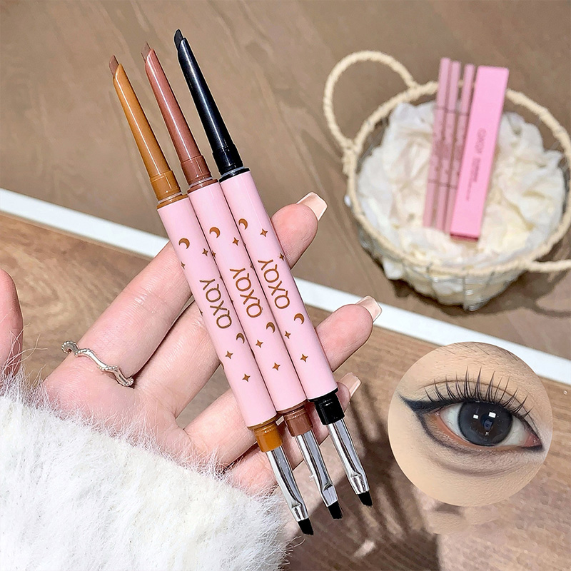 Body Brush - QXQY Double-head eyeliner, two-in-one eyebrow pencil