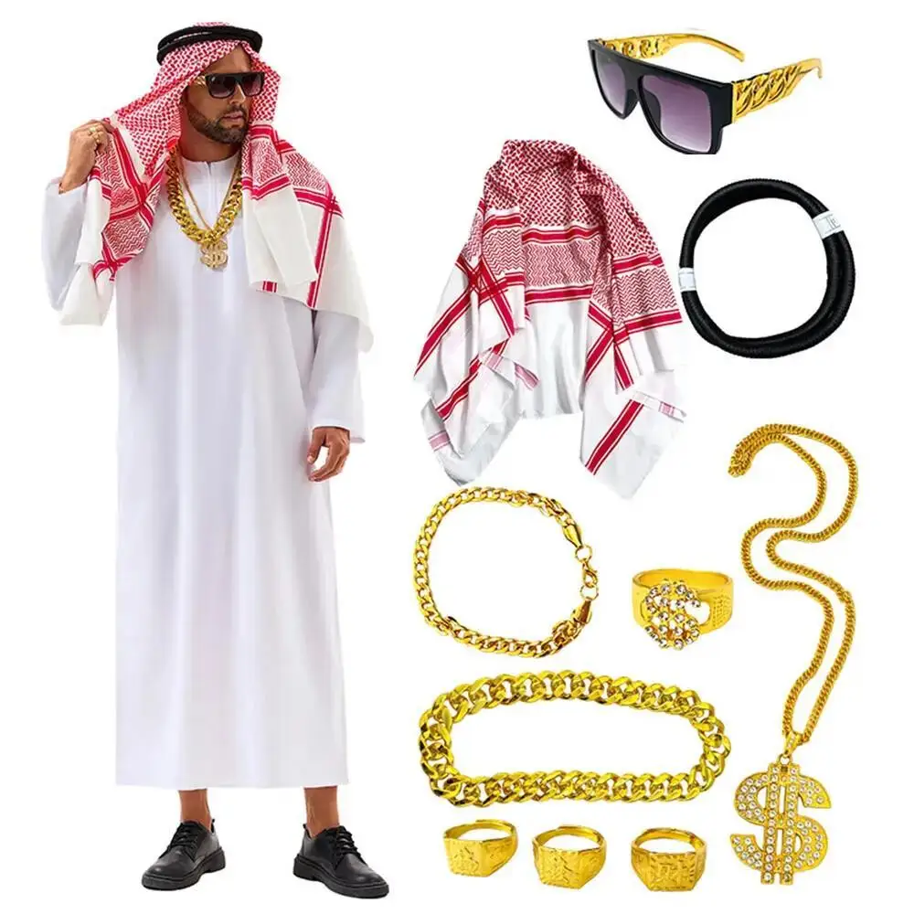 Bathrobe - Arabian Dubai Costume Uae Sheik Cosplay