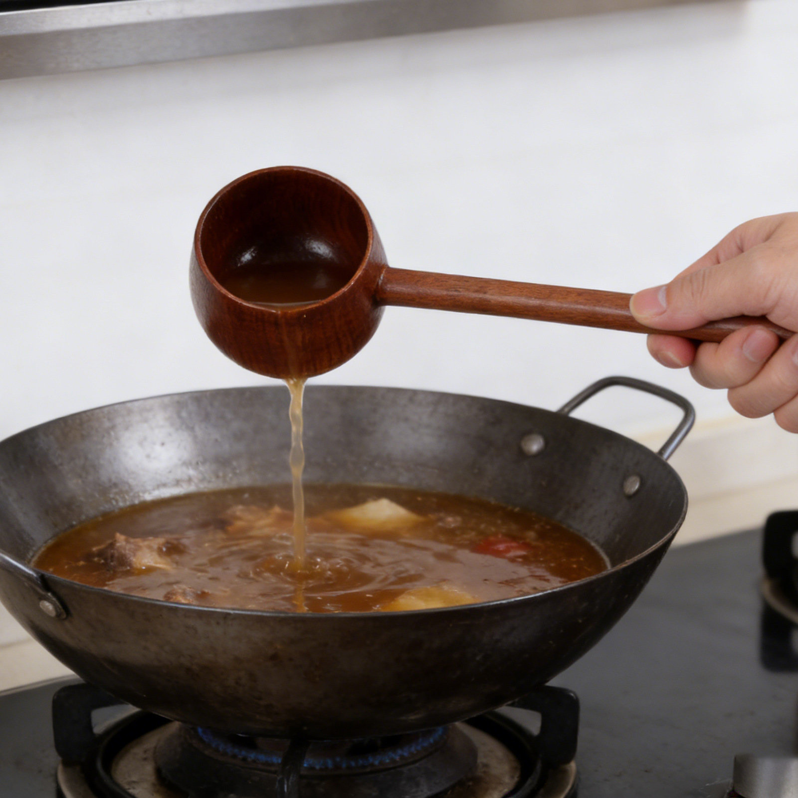 Wooden Ladle Long Handle Water - Bath Salts recension och pris