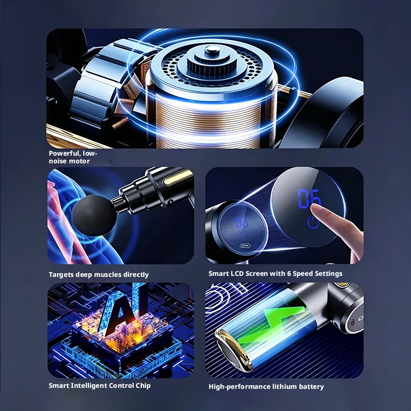 6 Speed Mini Electric Fascia G - Massage Gun recension och pris