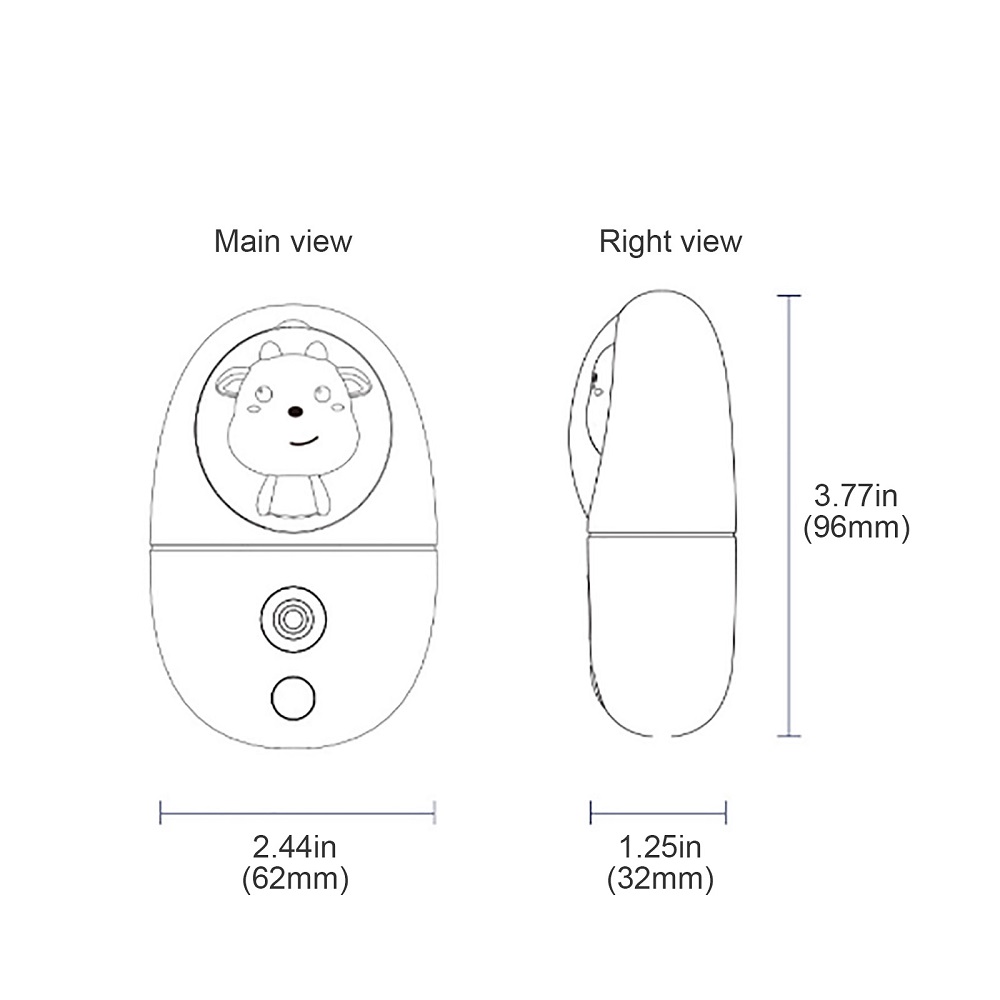 Cartoon 35ML Mini Facial Humid - Face Steamer recension och pris