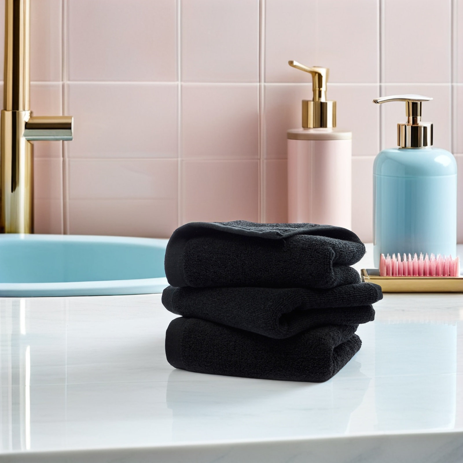 Black Cotton Hand Towel Pure C - Spa Towel recension och pris