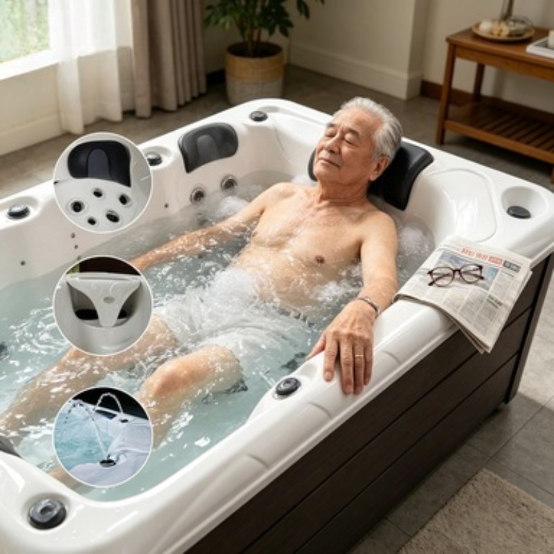 Massage Bathtub Acrylic Whirlp - Spa Massager recension och pris
