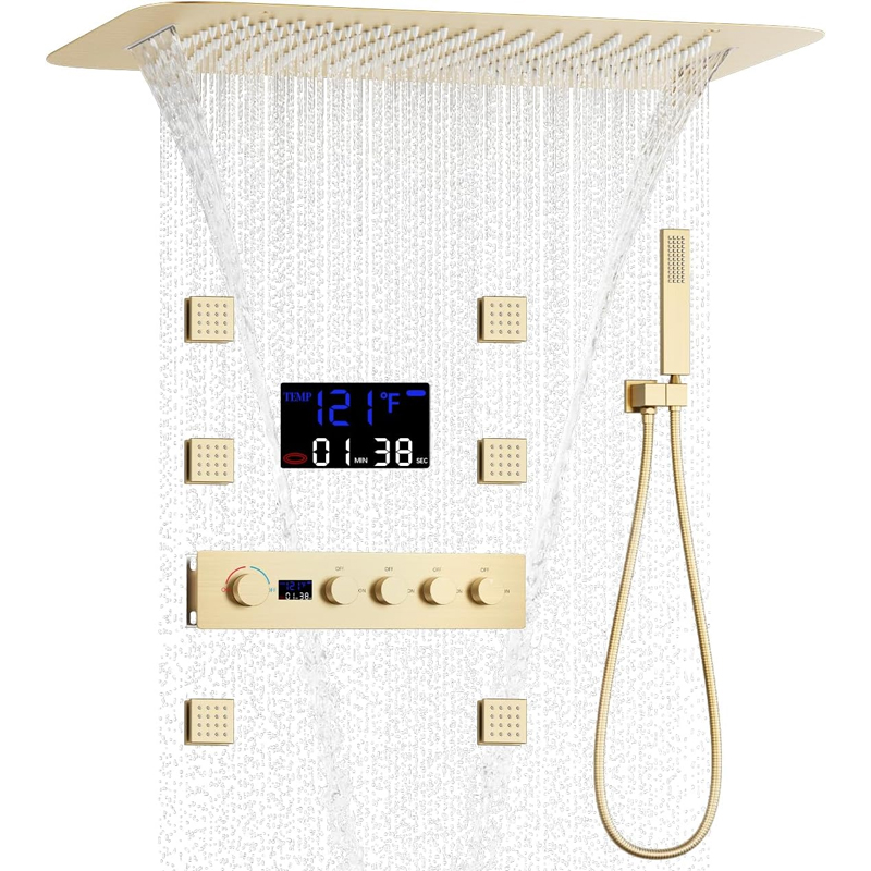 Brass Brushed Gold Digital Dis - Body Brush recension och pris